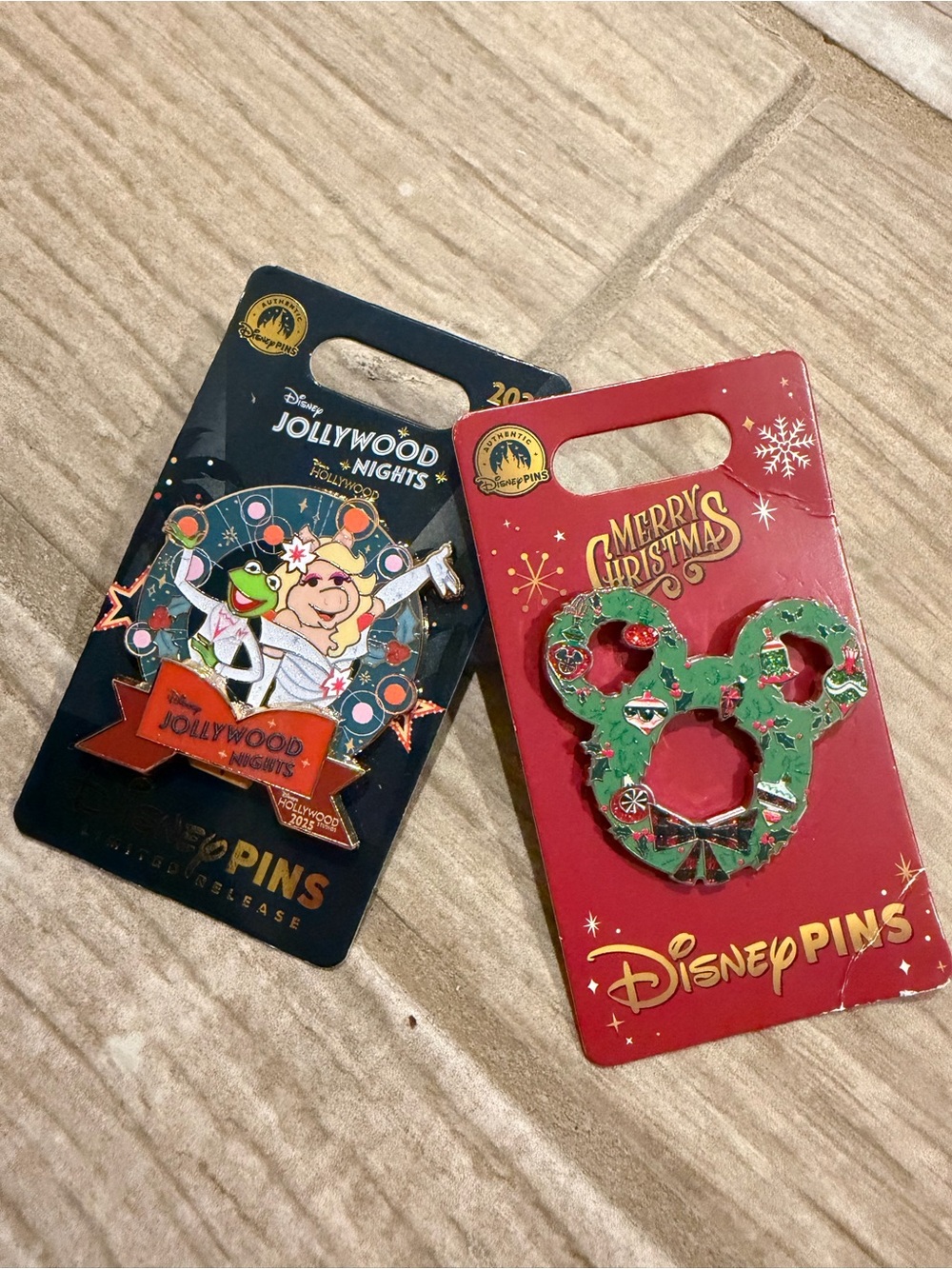 Disney Holiday Pin Set - Green & Multicolor